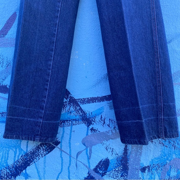 Vintage retro 80’s straight leg jeans with embroidered pockets, 22” waist - Picture 14 of 14